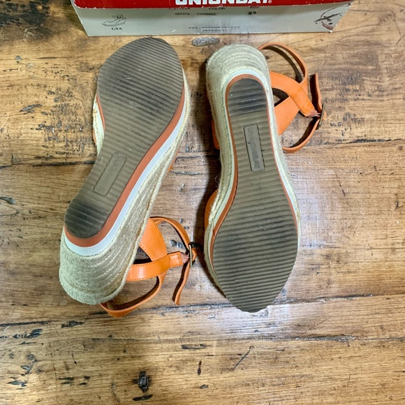 Unionbay Orange Wedge Sandals - Picture 4 of 4